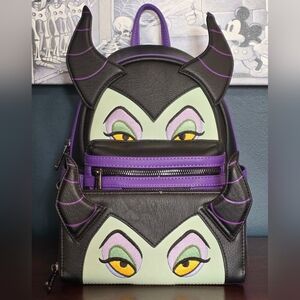 Loungefly ❤️ Logo Disney Maleficent with Matching Wallet